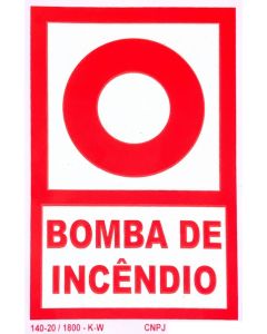 Placa fotoluminescente E2 Alarme de incêndio.